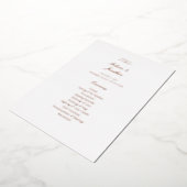 Witte Elegante Huwelijksceremonie Programma (Gedraaid)