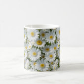 Witte elegante madeliefjes koffiemok (Center)