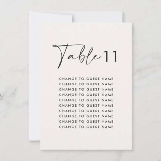 Witte elegante moderne huwelijkstafel zitgrafiek (Achterkant)