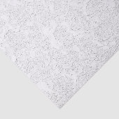 Witte Elegante Succulente Patroon Decoupage Tissuepapier (Detail)