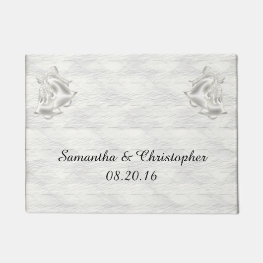 Witte elegantie #1 deurmat (Voorkant)