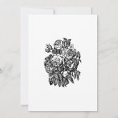 Witte Elegantie bruiloft Kaart (Achterkant)