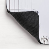 Witte elektrische gitaar 2 muismat (Hoek)