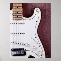 Witte elektrische gitaar 2