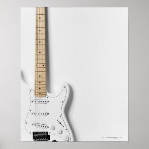 Witte elektrische gitaar 3 poster
