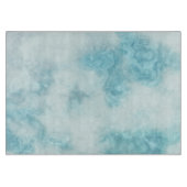 Witte en Aqua Green Marble Glass Cutting Board Snijplank (Voorkant)