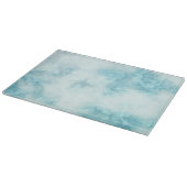 Witte en Aqua Green Marble Glass Cutting Board Snijplank (Hoek)