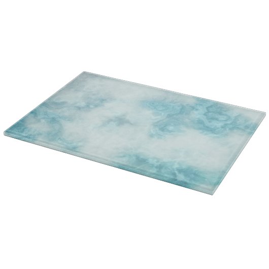 Witte en Aqua Green Marble Glass Cutting Board Snijplank (Hoek)