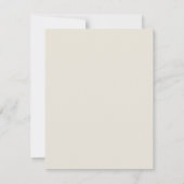 Witte en beige Rozen Save The Date (Achterkant)