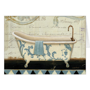 Witte en Blauwe  Bath Tub