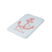 Witte en blauwe Chevron met nearbotanker Badmat (Gekanteld)