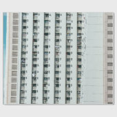 WITTE EN BLAUWE CONCRETE BOUW CADEAUPAPIER (Vlak)