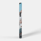 WITTE EN BLAUWE CONCRETE BOUW iPhone HOESJE (Rechterkant)
