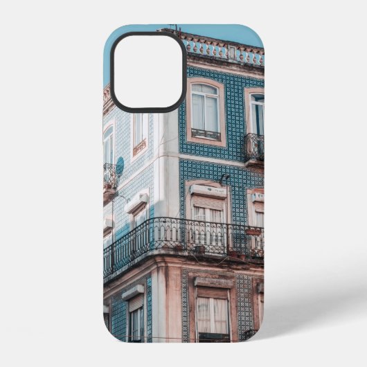 WITTE EN BLAUWE CONCRETE BOUW iPhone HOESJE (Achterkant)