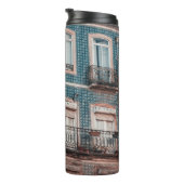 WITTE EN BLAUWE CONCRETE BOUW THERMOSBEKER (Geroteerd rechts)