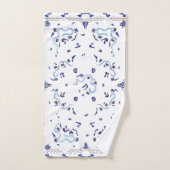 Witte en blauwe draak bad handdoek (Handdoek)
