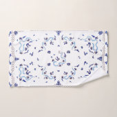 Witte en blauwe draak bad handdoek (Handdoek)