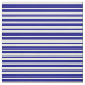 Witte en blauwe gekleurde strips stof (Swatch)