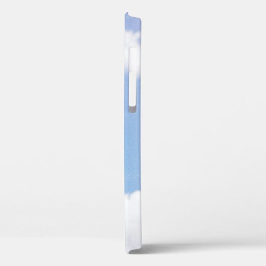 Witte en blauwe handheld windmolen onder troebele Case-Mate iPhone case (Achterkant / Links)