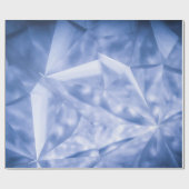 Witte en blauwe jas cadeaupapier (Vlak)