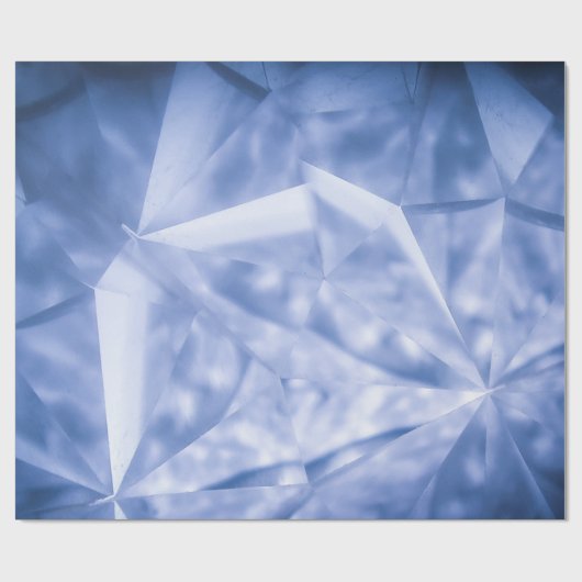 Witte en blauwe jas cadeaupapier (Vlak)