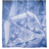 Witte en blauwe jas douchegordijn (Voorkant)