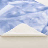 Witte en blauwe jas sherpa deken (3/4)