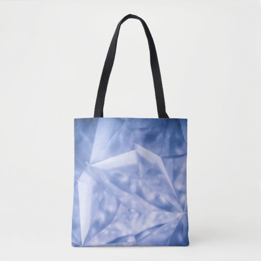 Witte en blauwe jas tote bag (Voorkant)