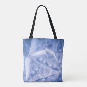 Witte en blauwe jas tote bag (Achterkant)
