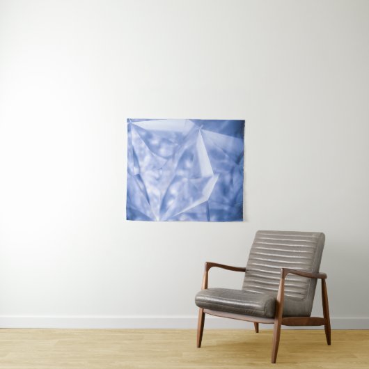 Witte en blauwe jas wandkleed (In Situ (horizontaal))