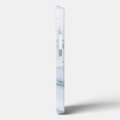 Witte en blauwe marmerzeugen Case-Mate iPhone case (Achterkant / Links)