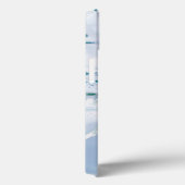 Witte en blauwe marmerzeugen Case-Mate iPhone case (Achterkant / Rechts)