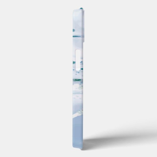 Witte en blauwe marmerzeugen Case-Mate iPhone case (Achterkant / Rechts)