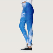 Witte en blauwe mist leggings (Links)