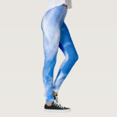 Witte en blauwe mist leggings (Rechts)