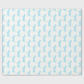 Witte en blauwe, mooie Baby Cadeaupapier (Vlak)
