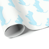 Witte en blauwe, mooie Baby Cadeaupapier (Rol Hoek)