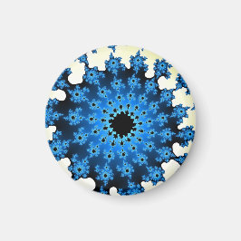 Witte en blauwe ogen magneet