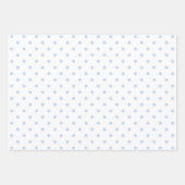 Witte en blauwe pastel inpakpapier vel (Voorkant 2)