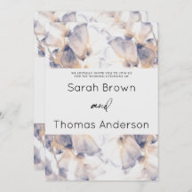 WITTE EN BLAUWE PATELE BLOEMIGE ELEGANTE BRUILOFT