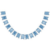 Witte en blauwe patroonmoerasstaart vlaggetjes (Alle)