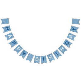 Witte en blauwe patroonmoerasstaart vlaggetjes