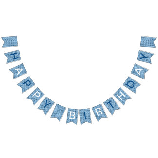 Witte en blauwe patroonmoerasstaart vlaggetjes