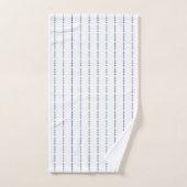 Witte en blauwe puntendop voor handdoeken (Handdoek)