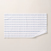 Witte en blauwe puntendop voor handdoeken (Handdoek)