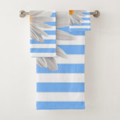 Witte en Blauwe Stenen Stapsgewijze handdoekjes Bad Handdoek (Insitu)