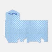 witte en blauwe stippen bedankdoosjes (Uitgevouwen)