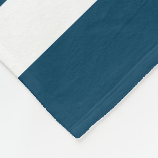 Witte en blauwe strepen en nautische boot anker 2 fleece deken (Hoek)