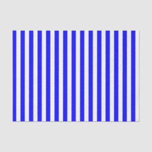 Witte en blauwe strepen tissuepapier