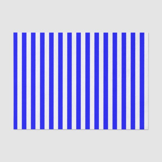 Witte en blauwe strepen tissuepapier (Voorkant)